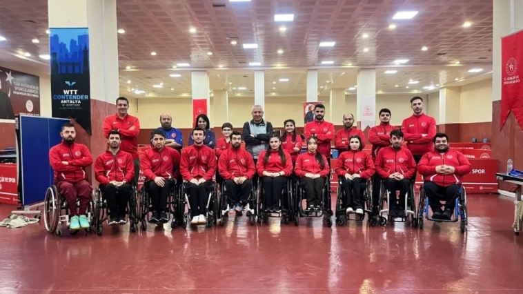 Paralimpik Masa Tenisi Milli Takımı Antalya’da kampa girdi