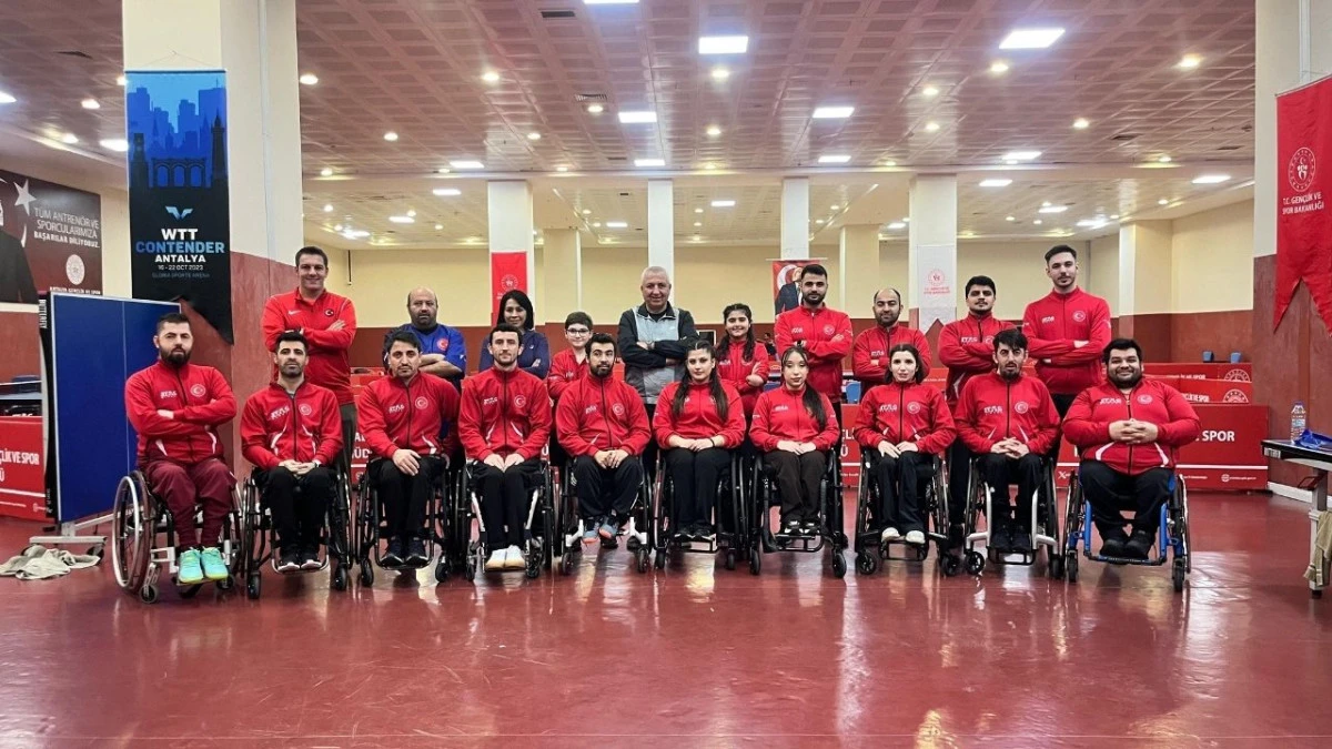 Paralimpik Masa Tenisi Milli Takımı Antalya’da kampa girdi