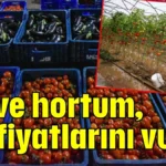 Sel ve hortum, hal fiyatlarını vurdu
