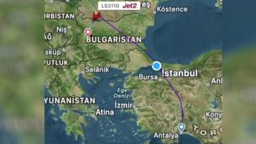 Yolcular sorun çıkardı Antalyadan kalkan uçak Bulgaristana acil iniş yaptı
