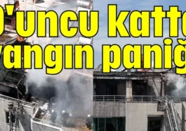 9'uncu katta yangın paniği