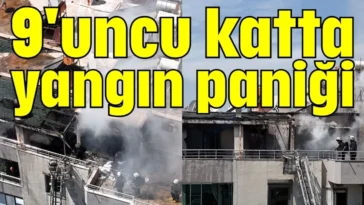 9'uncu katta yangın paniği