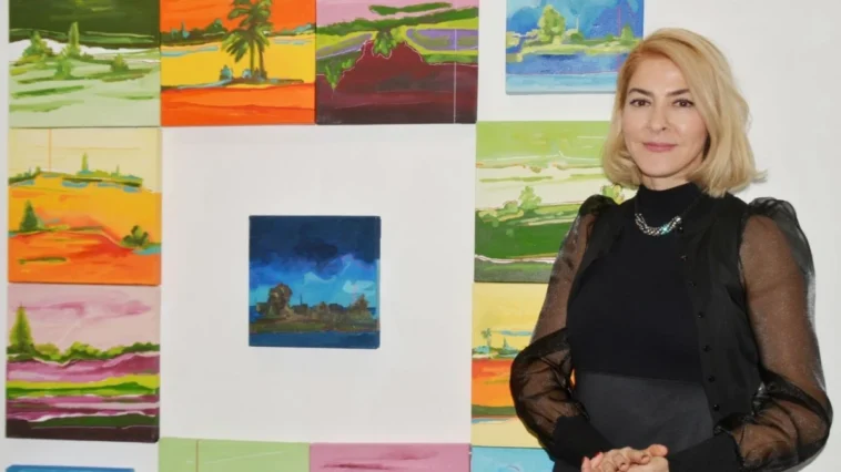 Akademisyen ressam Sönmez resimlerini sanatseverlerle buluşturdu