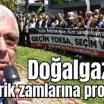 Antalya'da doğalgaz ve elektrik zamlarına protesto