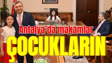 Antalya’da makamlar çocukların