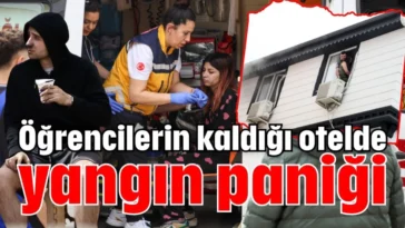 Antalya'da öğrencilerin kaldığı otelde yangın paniği