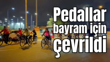 Antalya'da pedallar bayram için çevrildi