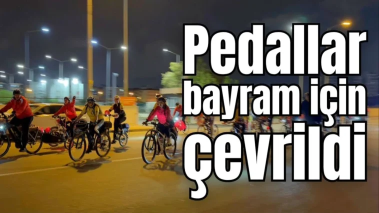Antalya'da pedallar bayram için çevrildi