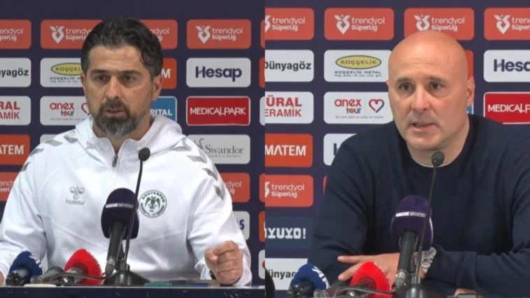 Antalyaspor- Konyaspor maçının ardından teknik direktörler konuştu