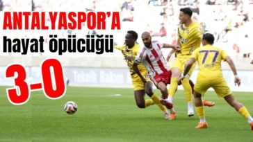 Antalyaspor'a hayat öpücüğü: 3-0