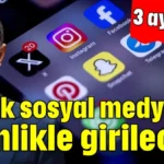 Artık sosyal medyaya kimlikle girilecek