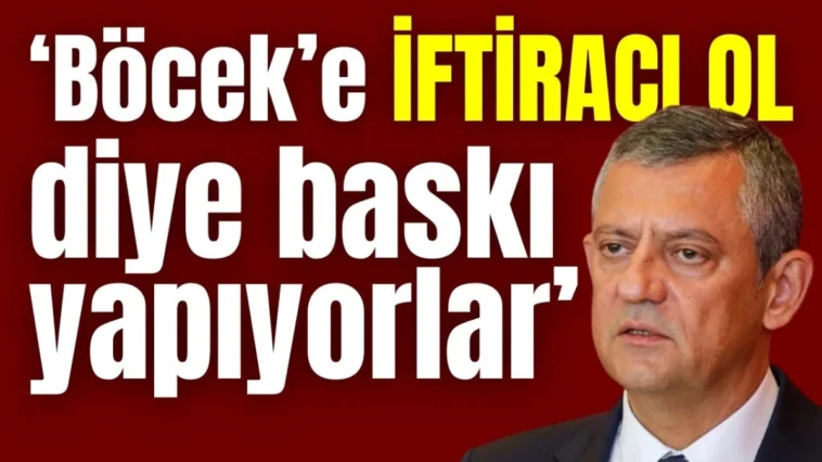 ‘Böcek’e iftiracı ol diye baskı yapıyorlar’