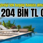 Erkek müşteriyi tek başına havuza almayan otele 204 bin TL ceza