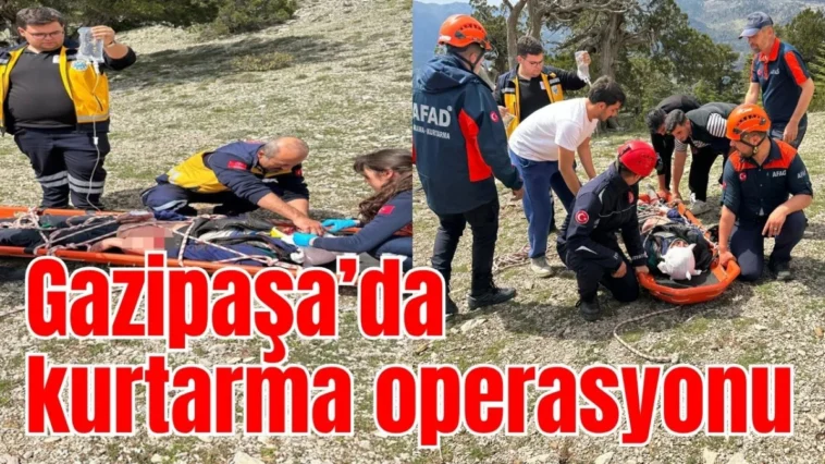 Gazipaşa’da kurtarma operasyonu
