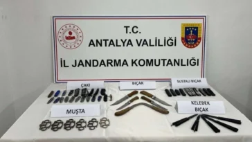 Gazipaşa'da okul çevrelerinde kesici alet satışına darbe
