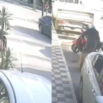 Kendi motosikleti gibi çalıp götürmesi saniyeler sürdü