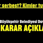Kimler serbest? Kimler tutuklu? Antalya Büyükşehir Belediyesi Davası’nda  ara karar açıklandı