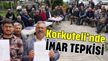 Korkuteli’nde imar tepkisi