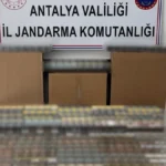 Manavgat’ta 1 milyonluk kaçak sigara operasyonu