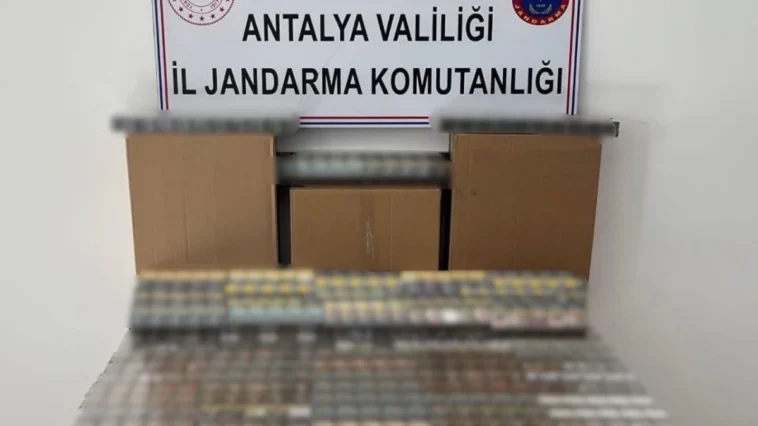 Manavgat’ta 1 milyonluk kaçak sigara operasyonu