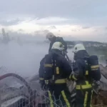 Manavgat’ta şantiye konteynerinde yangın