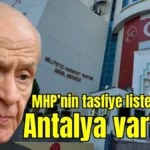 MHP’nin tasfiye listesinde Antalya var mı?