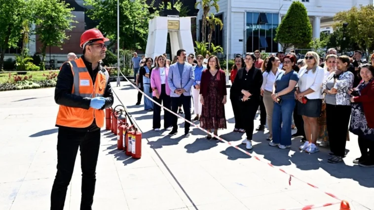 Muratpaşa’da yangın tatbikatı