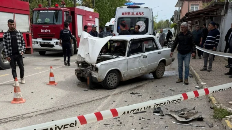 Serik’te korkutan kaza