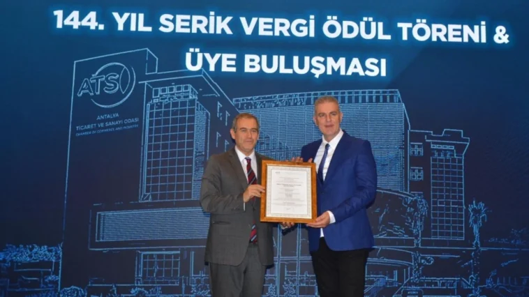 Serik’te vergi ödül töreni düzenlendi