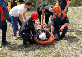 Uçuruma düşüp yaralandı, ekiplerin ortak çalışmasıyla kurtarıldı