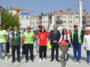 Bisikletle şehir turu yaptılar