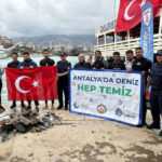 Alanyada deniz temizliği