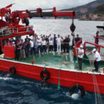 Antalyada deniz dibinden 500 metre uzunluğunda hayalet ağ çıkarıldı