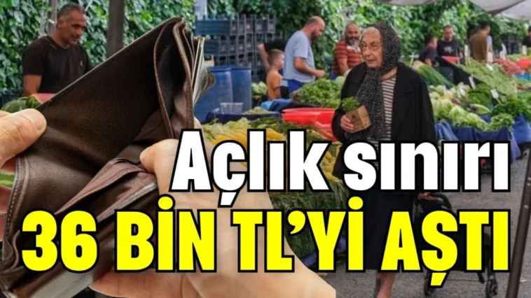 Açlık sınırı 36 bin TL’yi aştı