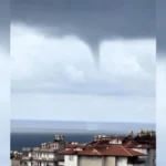 Alanya açıklarında hortum oluştu