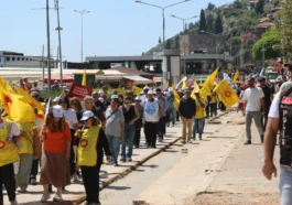 Alanya’da 1 Mayıs’a yoğun katılım
