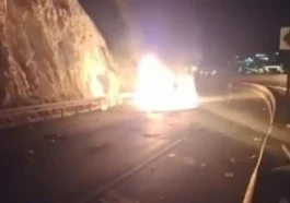 Alanya'da takla atan otomobil alev aldı: 2 ölü, 3 ağır yaralı