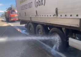 Alanya’da tır yangını paniği