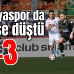 Alanyaspor da ateşe düştü 2-3
