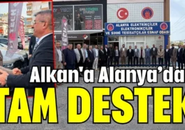 Alkan'a Alanya’dan tam destek