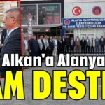Alkan'a Alanya’dan tam destek