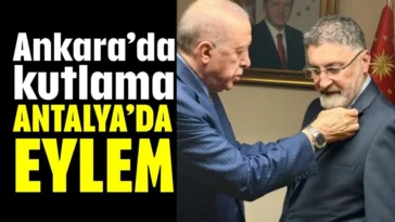 Ankara’da kutlama Antalya’da eylem
