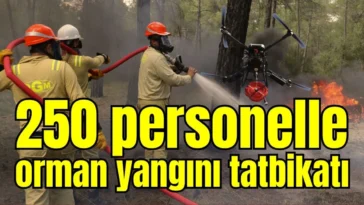 Antalya'da 250 personelle orman yangını tatbikatı
