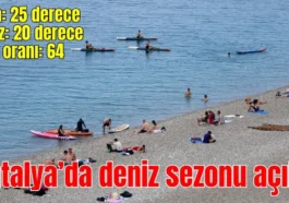Antalya'da deniz sezonu açıldı