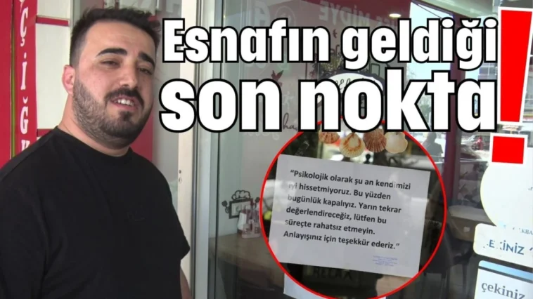 Antalya’da esnafın geldiği son nokta!