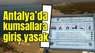 Antalya’da kumsallara giriş yasak!