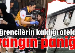 Antalya'da öğrencilerin kaldığı otelde yangın paniği
