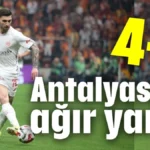 Antalyaspor ağır yaralı 4-2