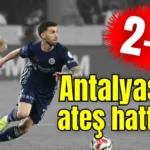 Antalyaspor ateş hattında 2-0