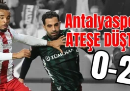 Antalyaspor ateşe düştü 0-2